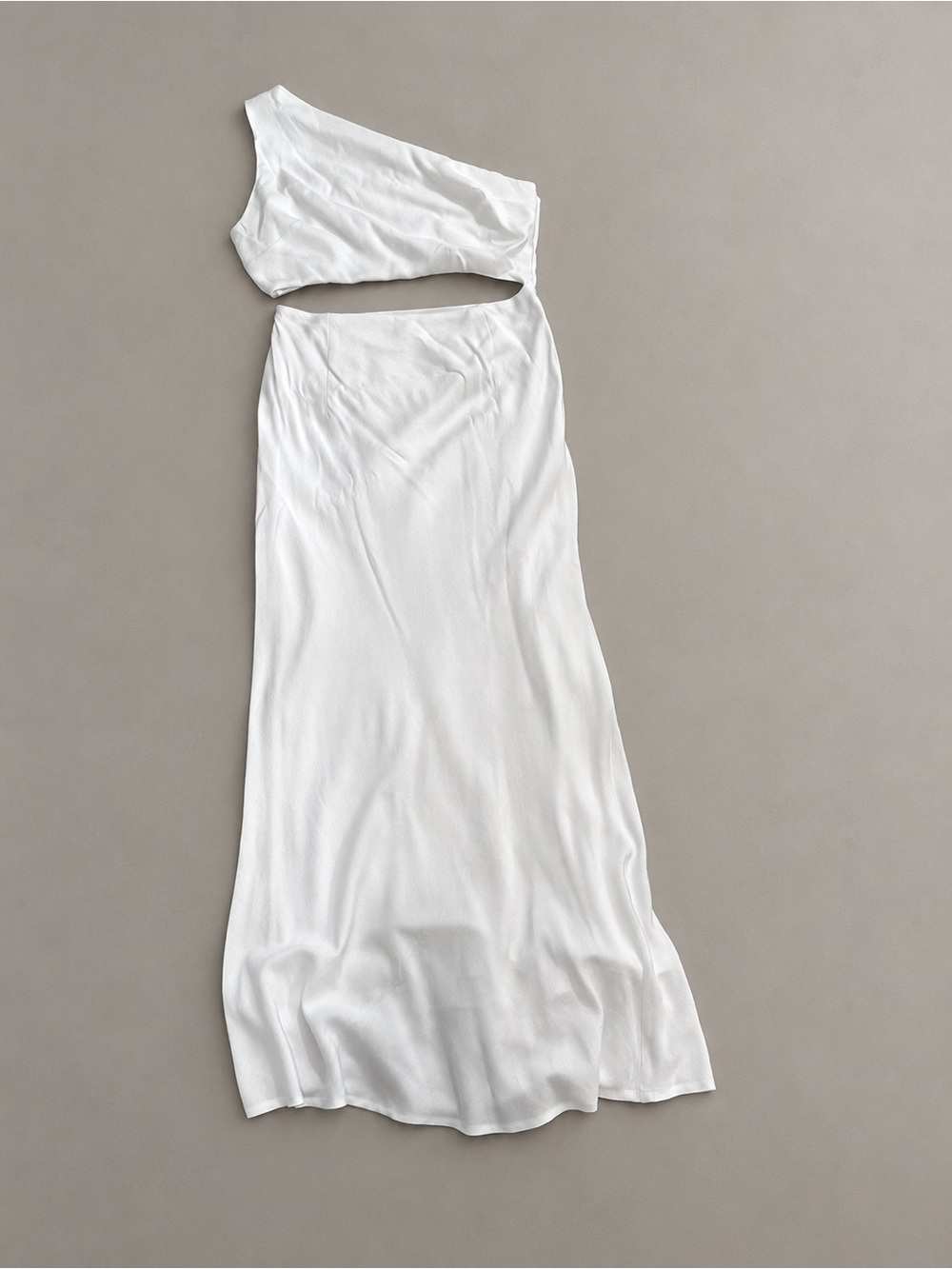 Runaway The Label -  White One-Shoulder Cut Out Dress